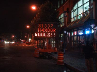Illustration for article titled Hacked Electronic Road Sign Mega-Gallery